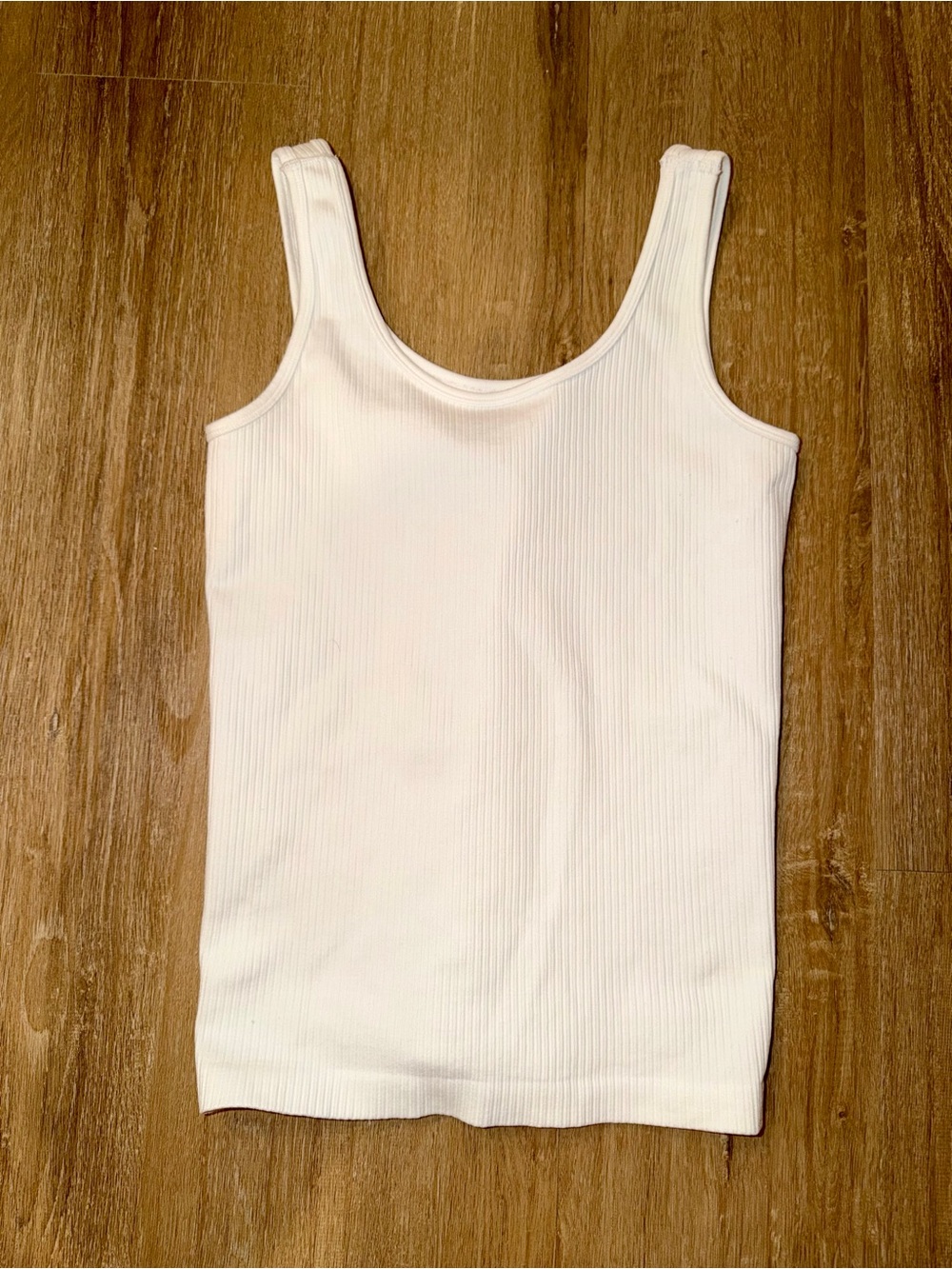 French Laundry | French Laundry White Ribbed Tank Top